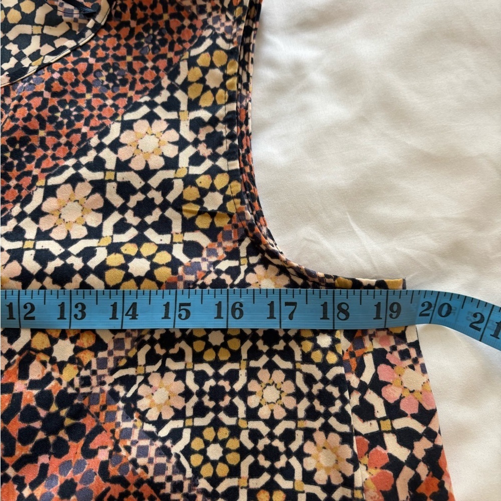Lauren Conrad Sleeveless Floral Mosaic Dress M - Picture 5 of 9